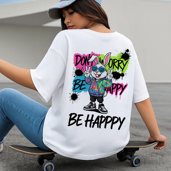 تيشرت بوليفار اوفر سايز - Color Vibes Bunny