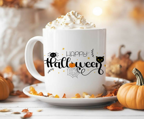 مج أبيض - Happy Halloween