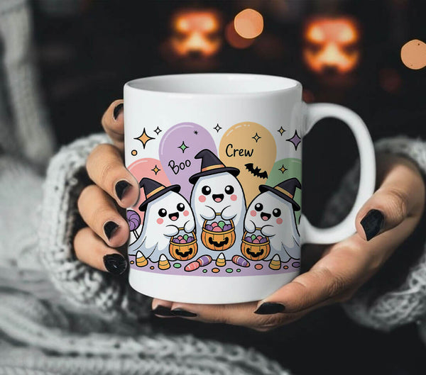 مج أبيض - Boo Crew