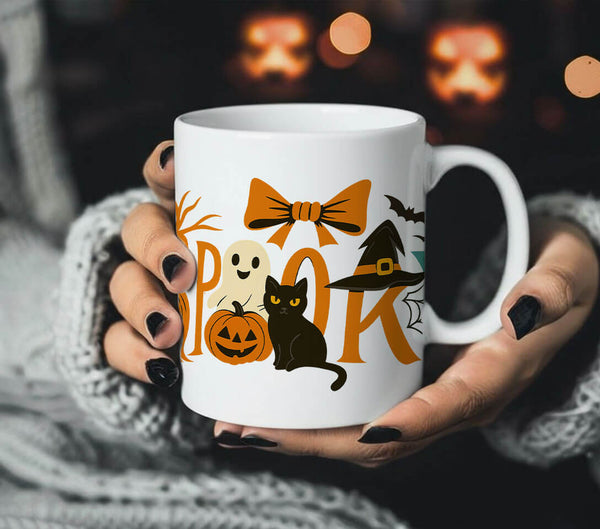 مج أبيض - Spook Halloween