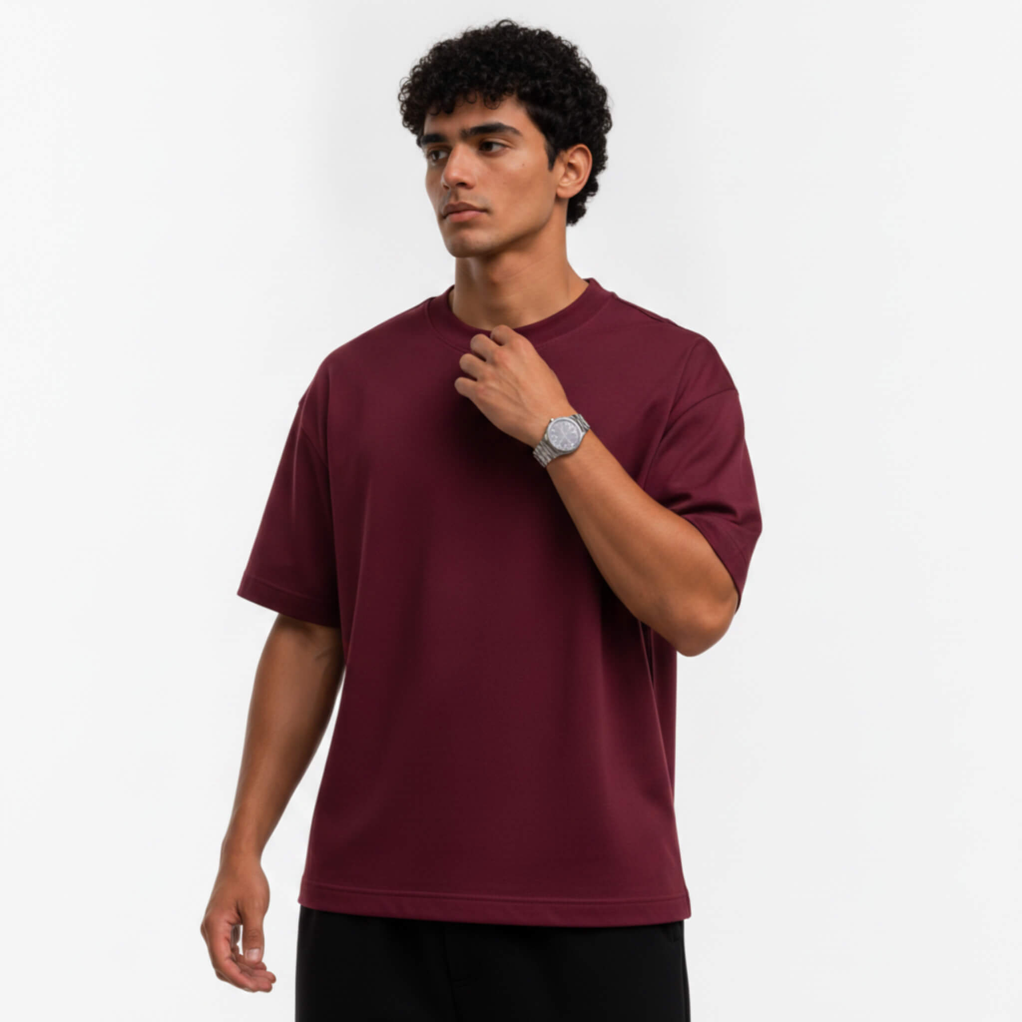 Oversized Tee – 100% Cotton Interlock