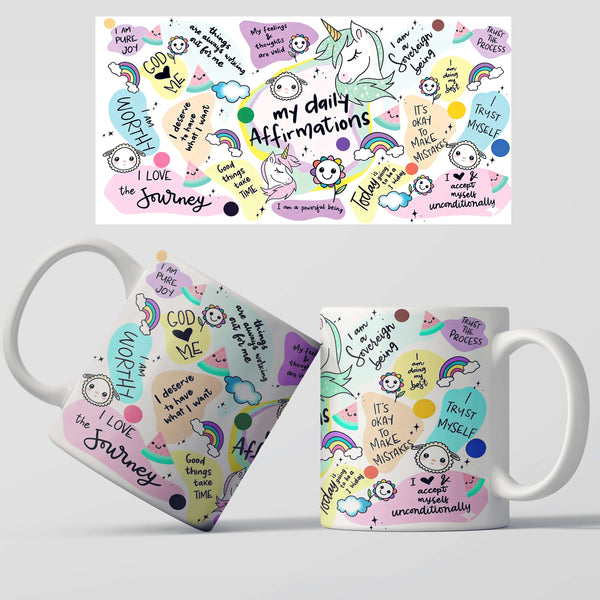 مج ابيض - Unicorn Positive