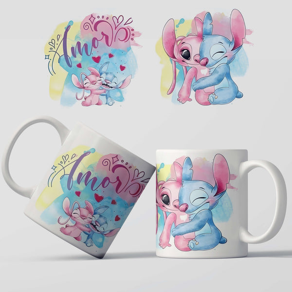 مج ابيض - Stitch Lamor